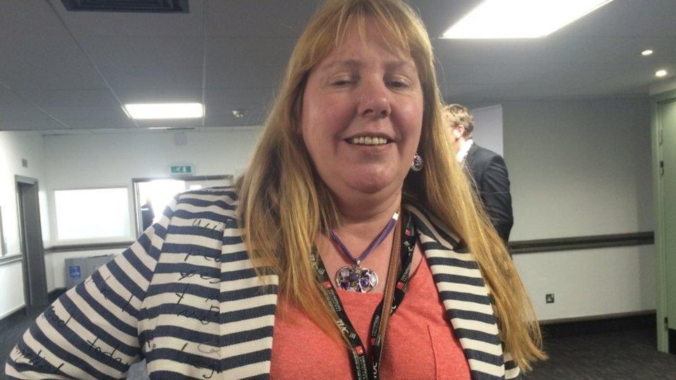 Unite delegate Hilary Salt