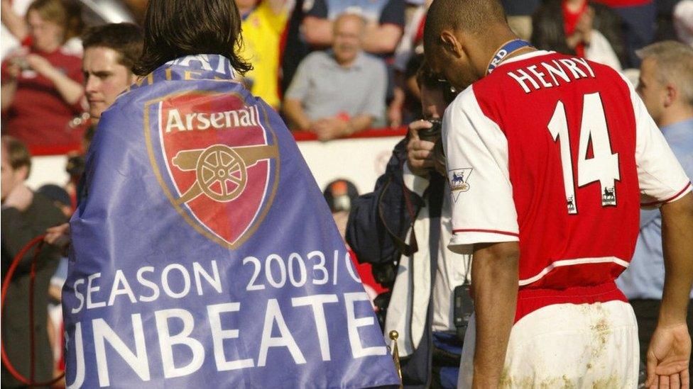 Robert Pires and Thierry Henry in 2004