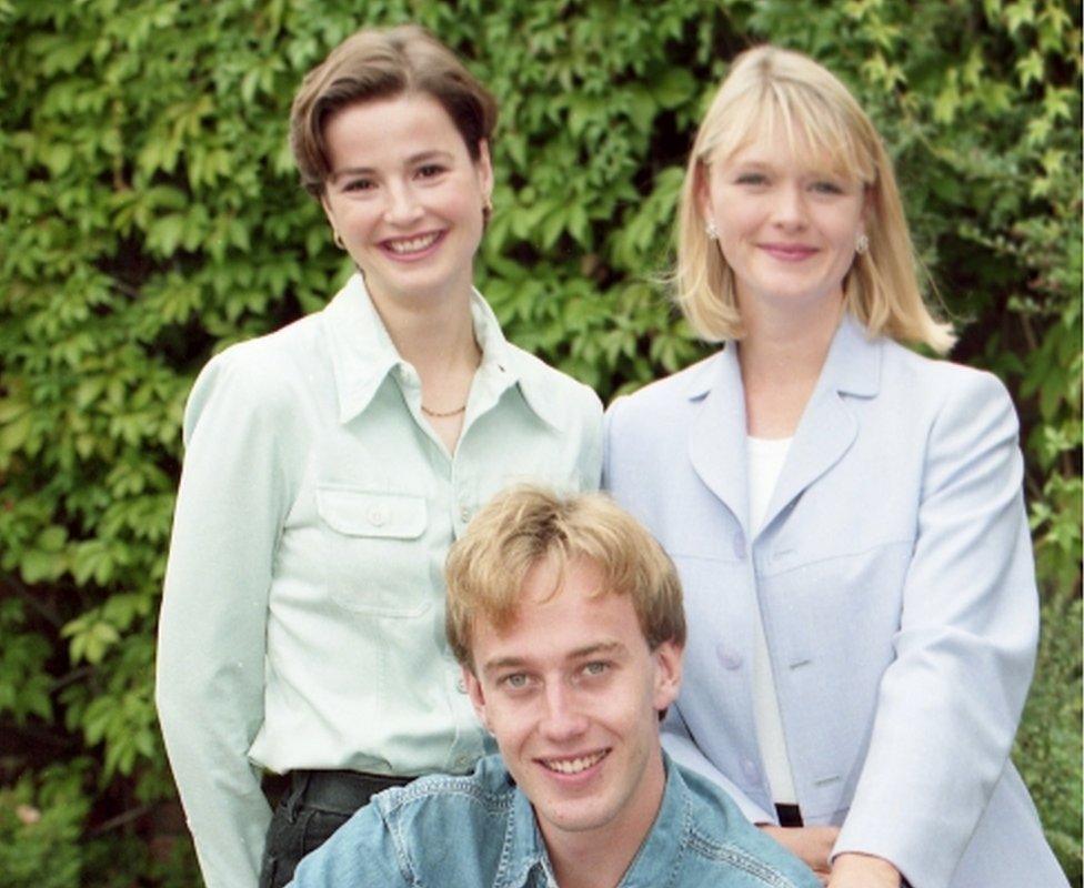 Kate Sanderson, Julie Etchingham and David Bull