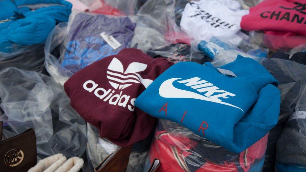 fake goods seized in Torfaen