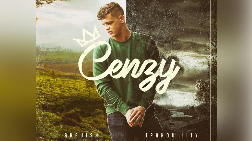 The album cover of Cenzy's EP cover Anguish/Tranquility