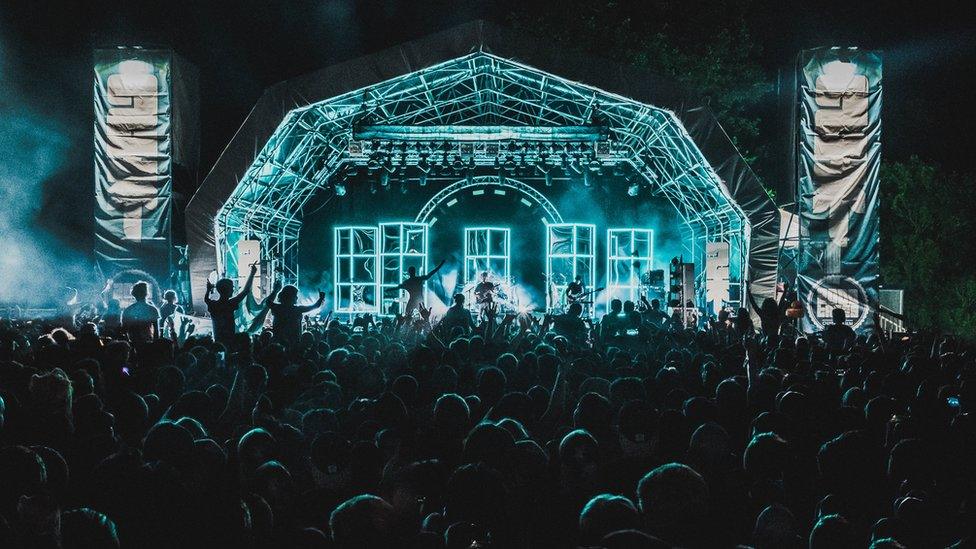 The crowd at the festival