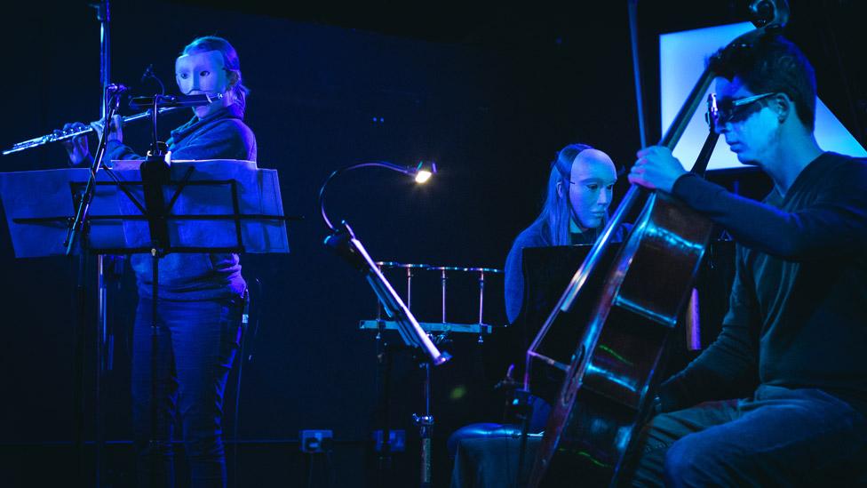 The Manchester Collective performing at Future Yard, Birkenhead