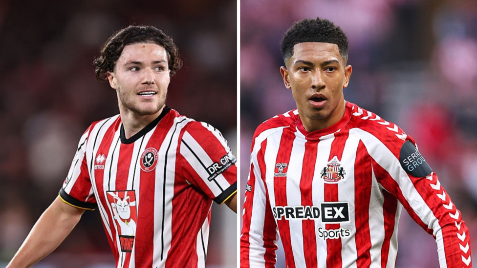 Split image of Sheffield United's Callum O'Hare and Sunderland's Jobe Bellingham