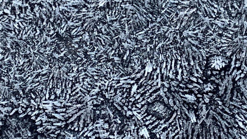 Frost patterns