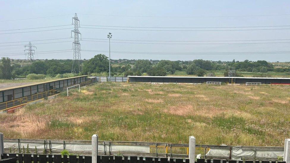 Ship Lane stadium in Aveley, Essex