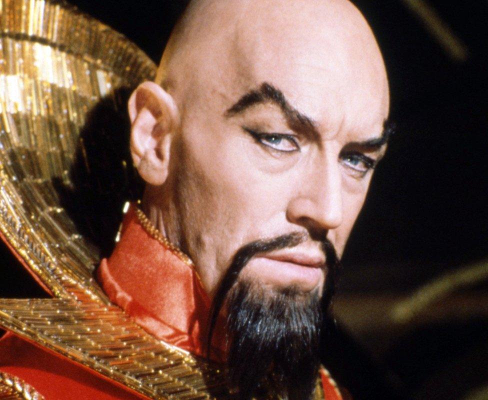 Swedish actor Max von Sydow as Emperor Ming the Merciless in Flash Gordon