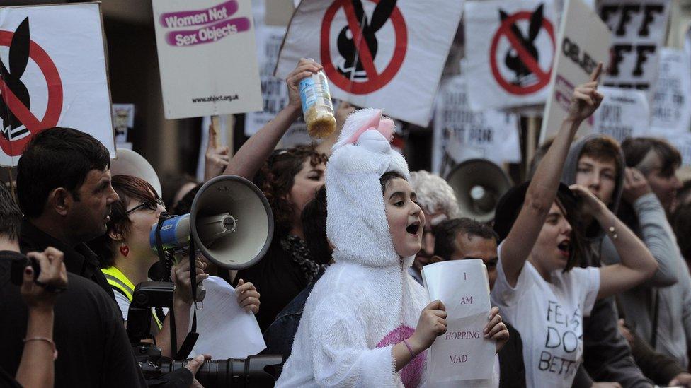 Protesters in 2011