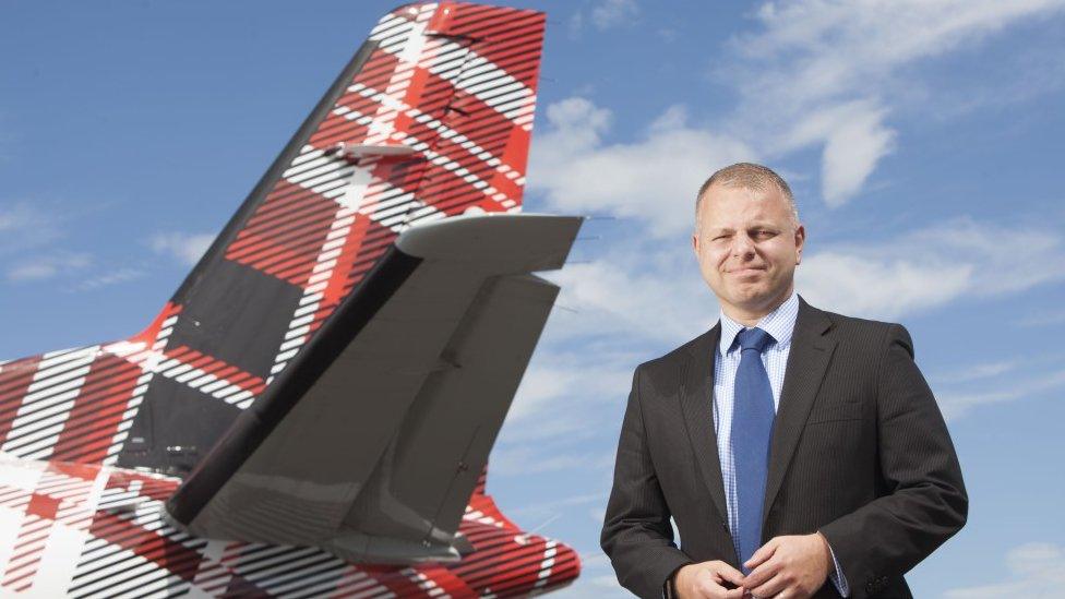 Loganair MD Jonathan Hinkles