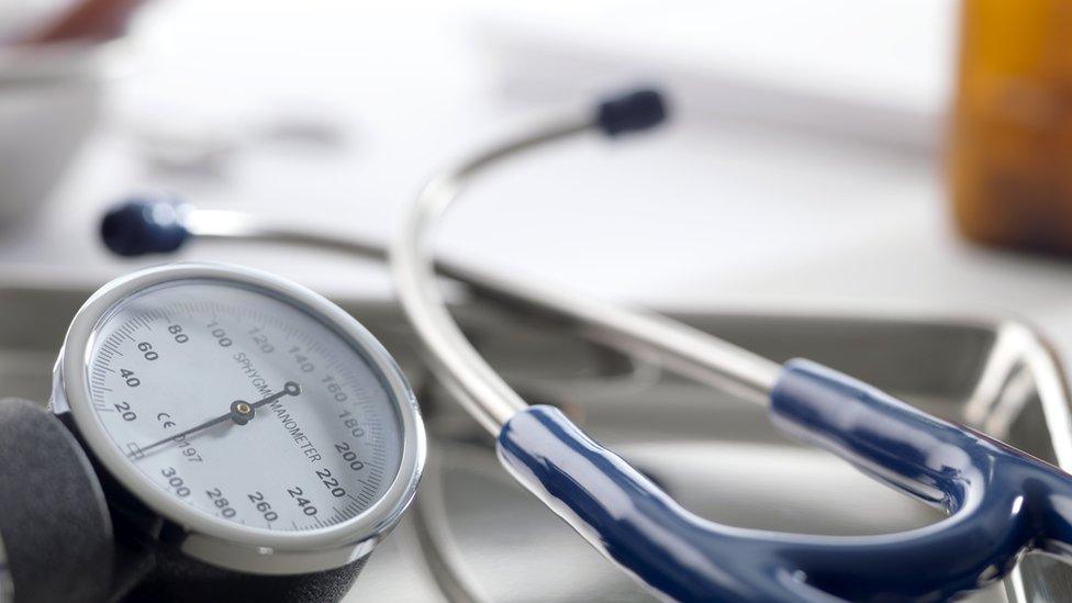 Stethoscope on table