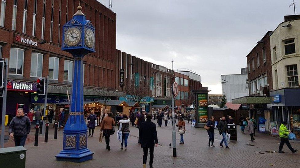 Hanley town centre