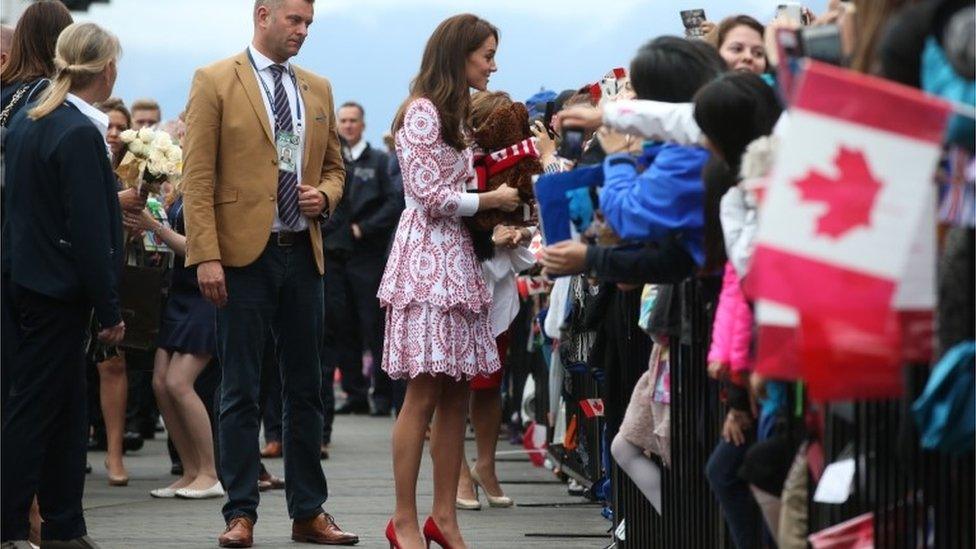 Duchess of Cambridge on walkabout