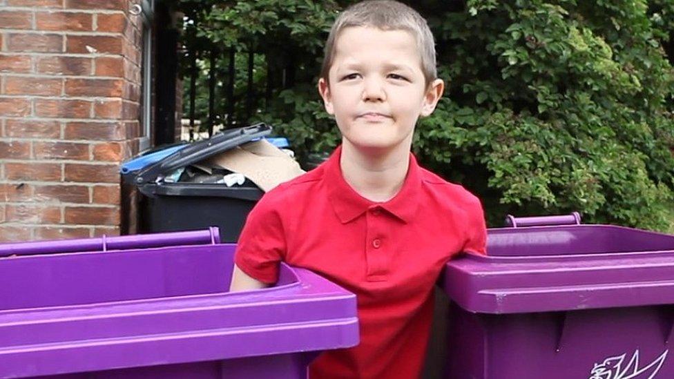 David Geelan and his Liverpool bins