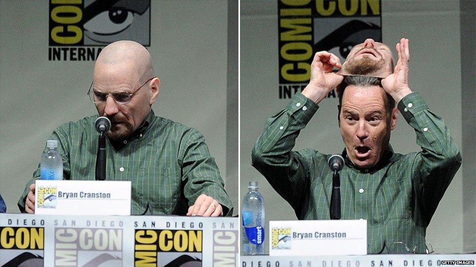 Bryan Cranston revealing himself.