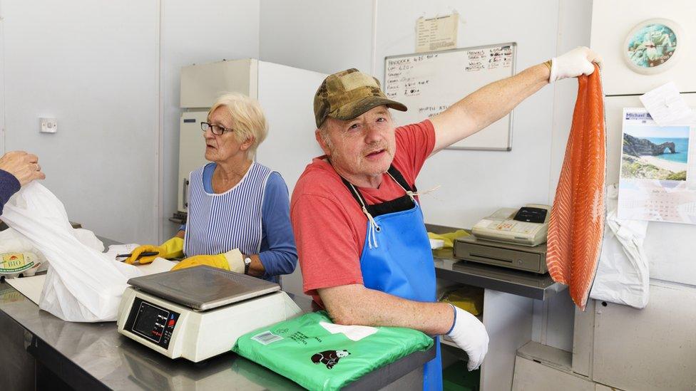 G W Glenton's fish shop by Martin Parr