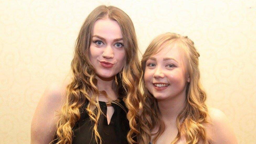 Molly with a friend at the Warwick University Spring Ball