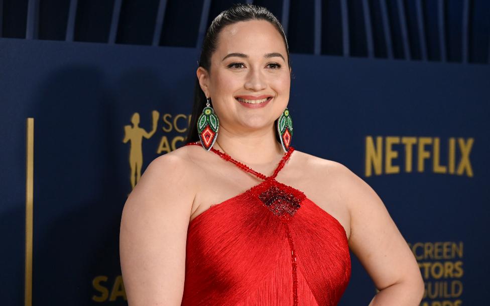 Lily Gladstone at the 30th Annual Screen Actors Guild Awards held at the Shrine Auditorium and Expo Hall on February 24, 2024 in Los Angeles, California.