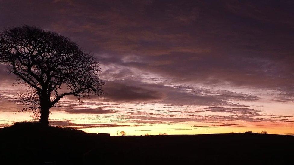 Sunrise near Barnstaple