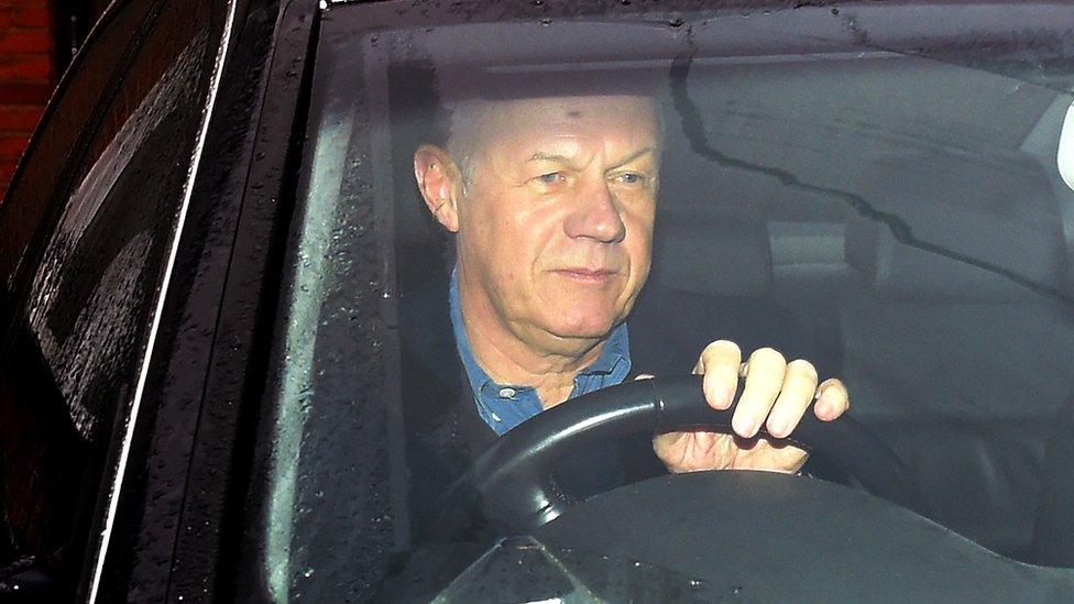 Damian Green leaves his London house on 21 December 2017