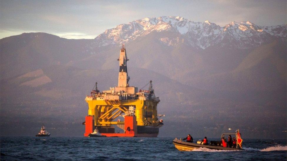 Royal Dutch Shell hoped to use this rig for exploratory drilling during the summer open-water season in the Chukchi Sea off Alaska's north-west