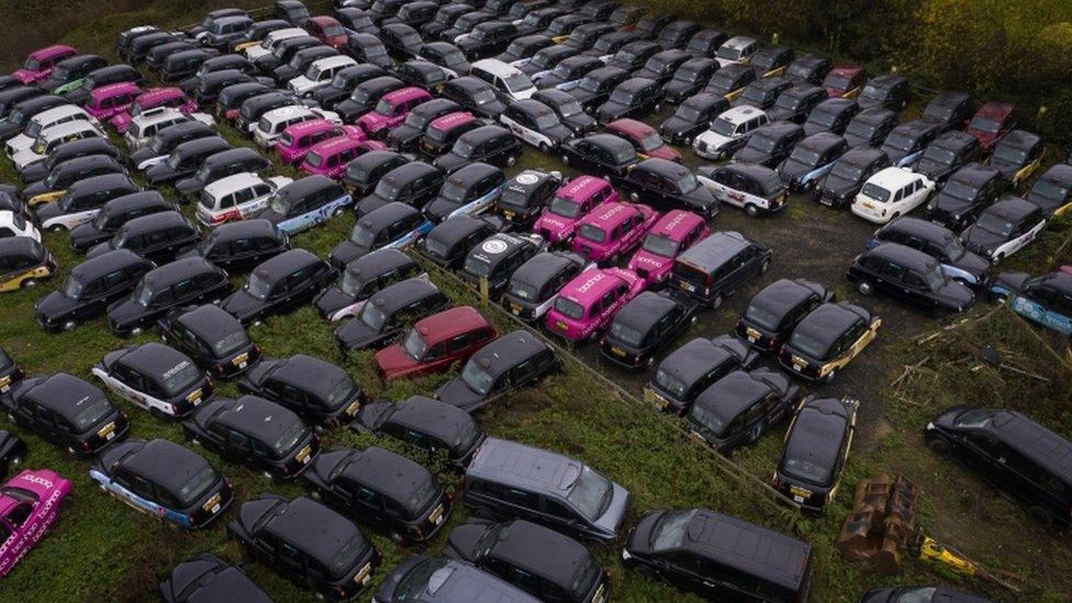 Taxis in farmland