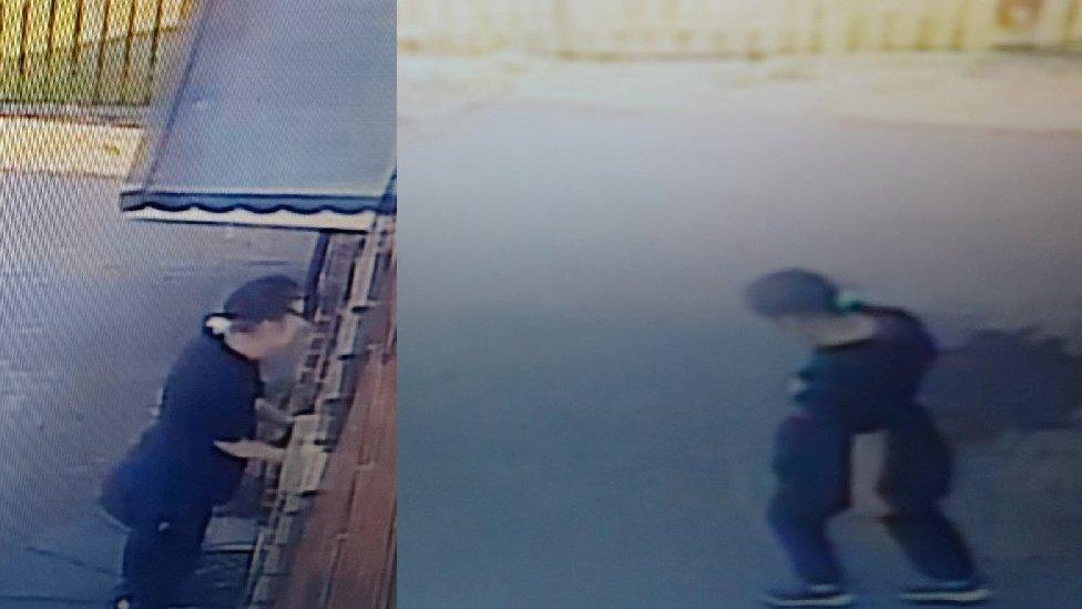 CCTV footage of missing woman