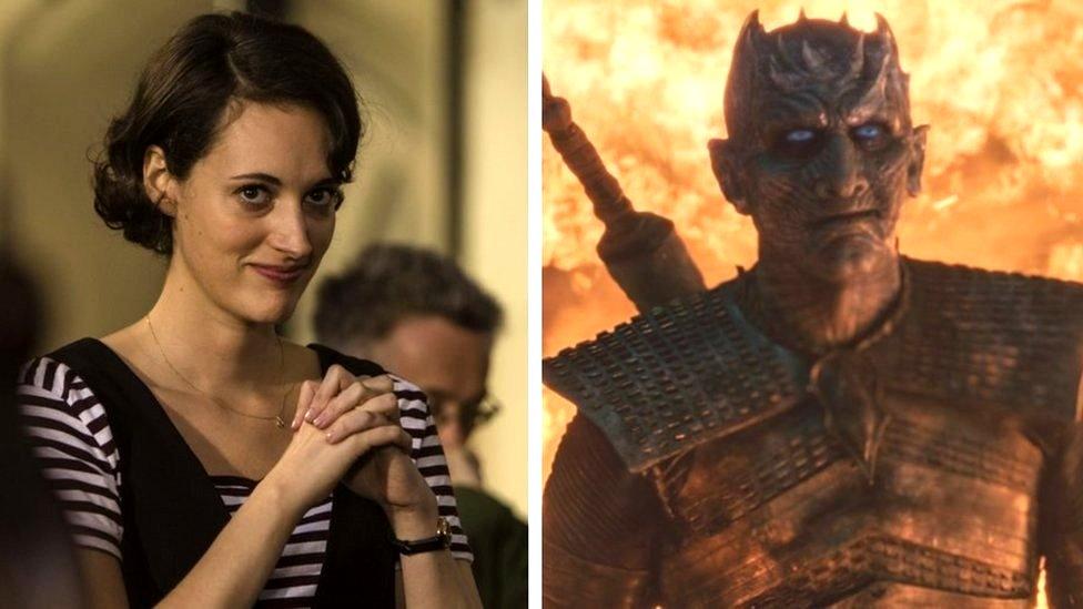 Phoebe Waller-Bridge in Fleabag and Game of Thrones' Night King