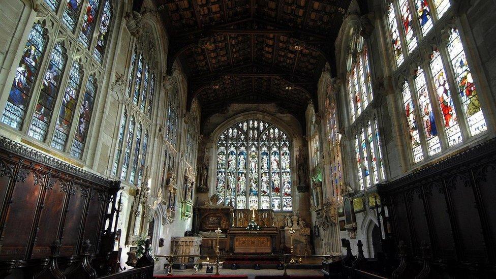 Shakespeare's grave in Holy Trinity