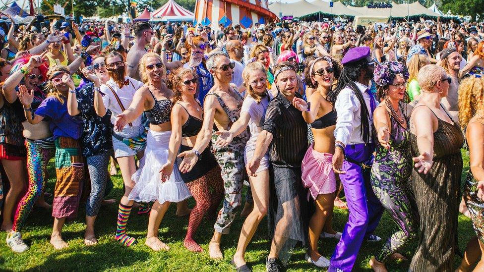 The crowd at Shambala Festival