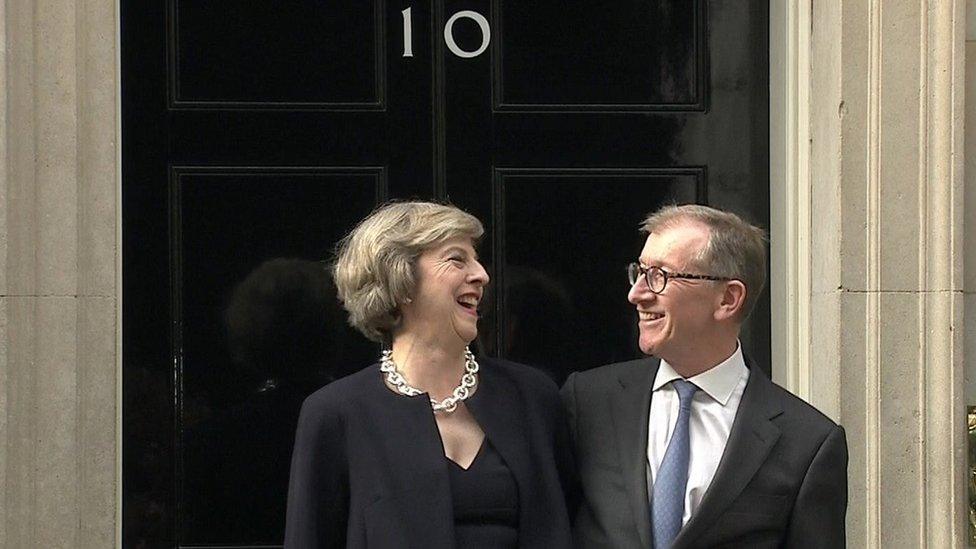 Theresa May and Philip