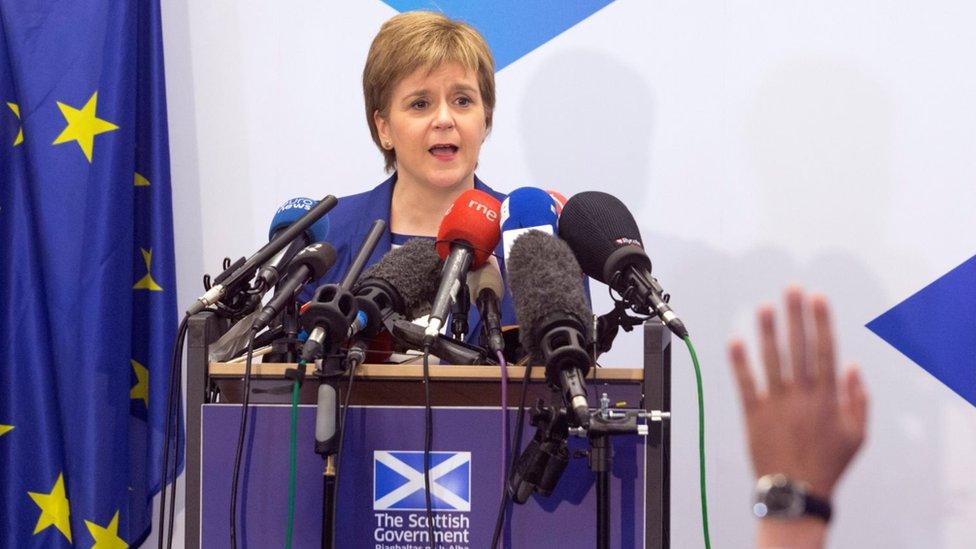 Nicola Sturgeon in Brussels