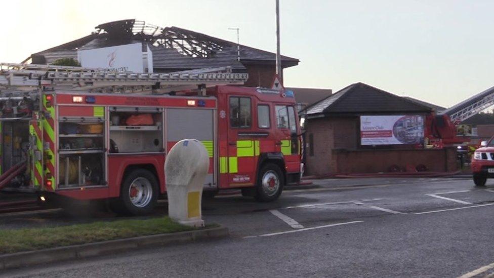 Fire at Gateway to Wales Hotel