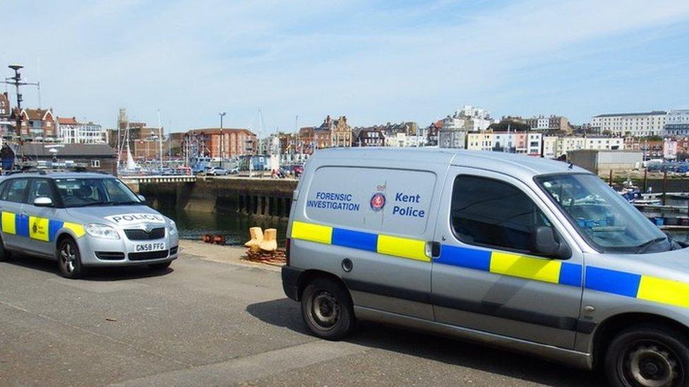 Ramsgate East Pier scene
