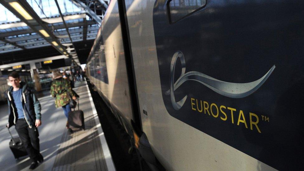 A Eurostar train