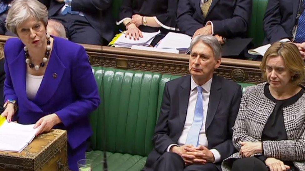 Theresa May, Philip Hammond and Amber Rudd