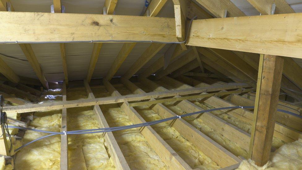 Insulation in loft