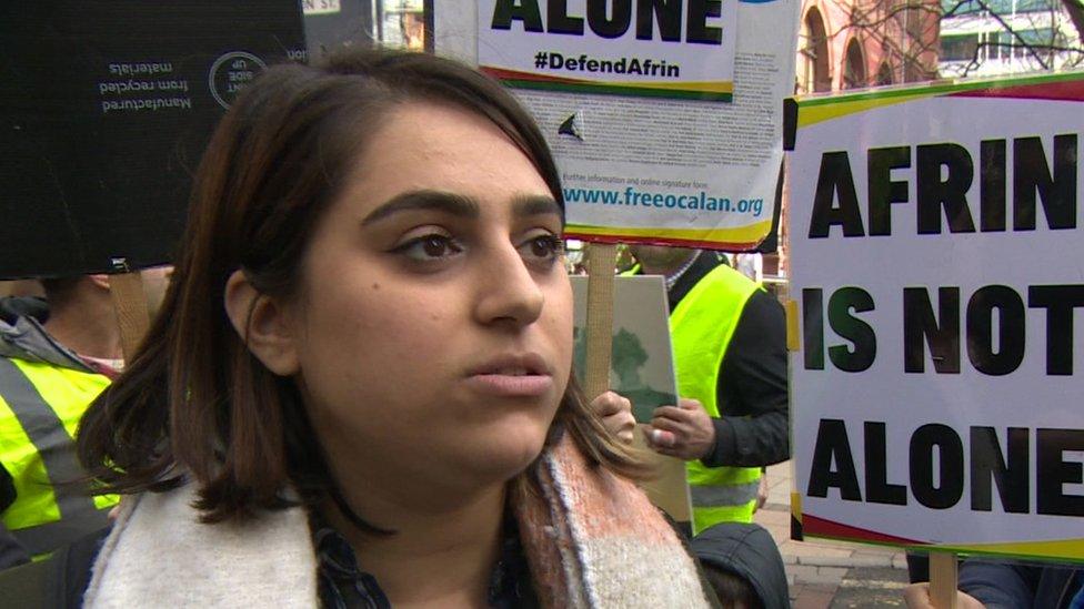 Protester at Piccadilly station