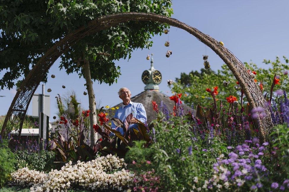 Kingsbridge willow arch celebrating the town's 800th anniversary