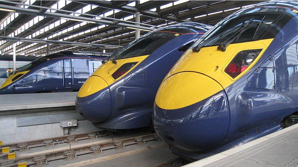 High speed train at St Pancras