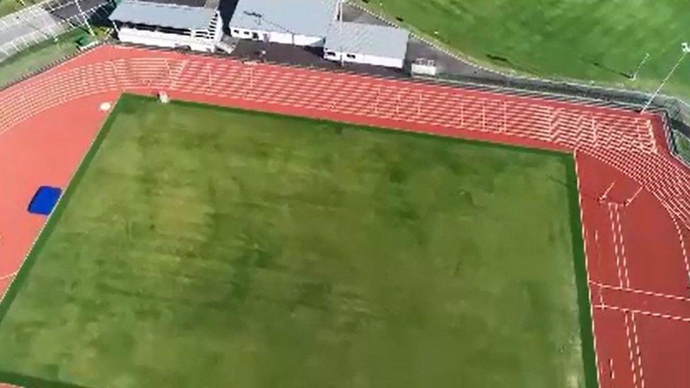 Picture of athletics track