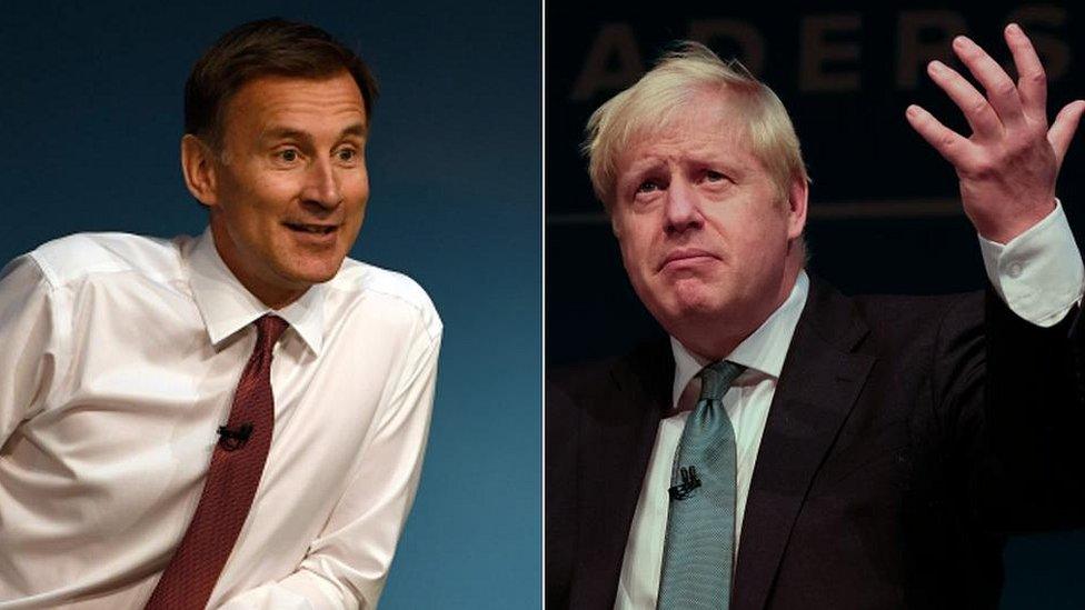 Jeremy Hunt and Boris Johnson