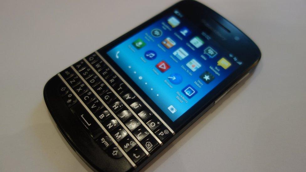 A photo of a Q10 phone