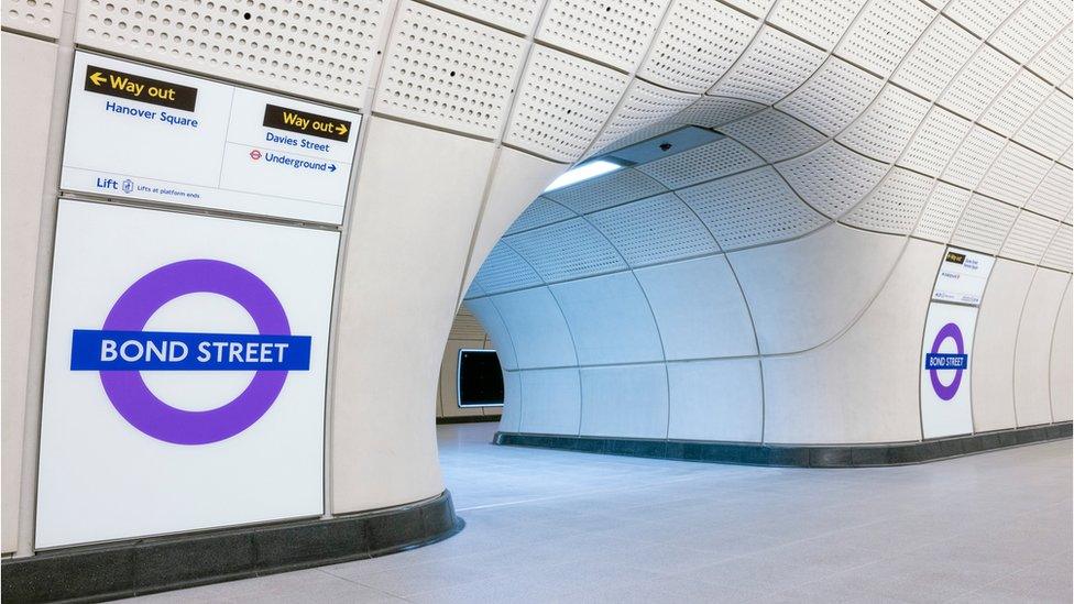 Bond Street Station on the Elizabeth Line