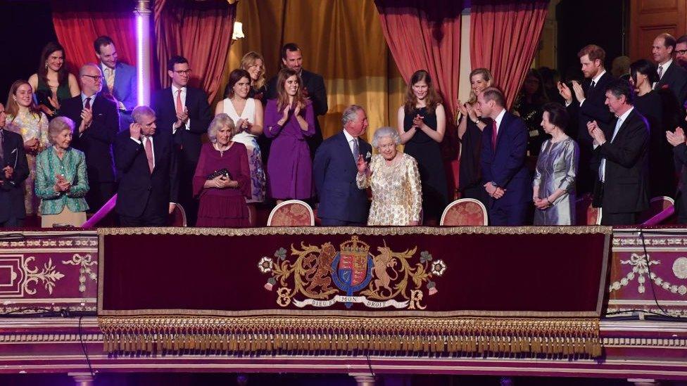 Royal box for The Queen's Birthday Party concert 2018