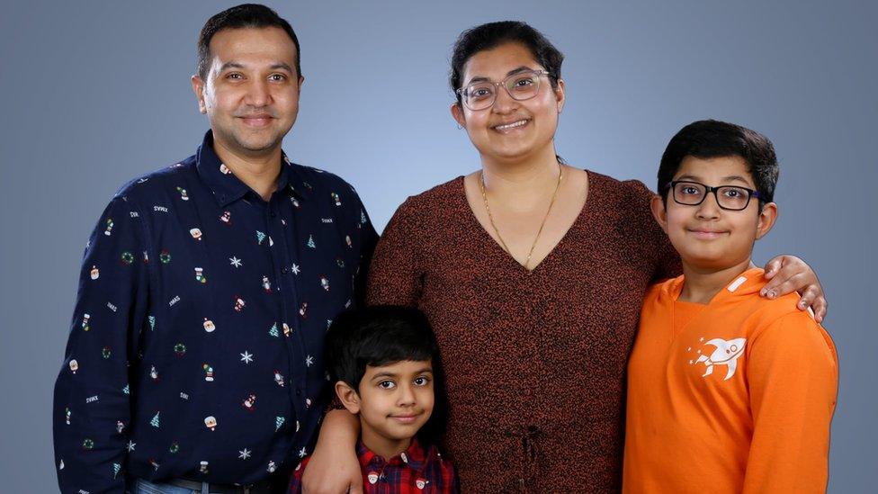 Abhijeet Kadwe and family