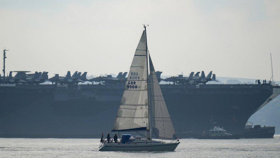 USS Gerald R Ford aircraft carrier