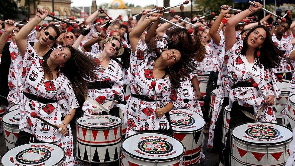 Performers in 2010 at the Notting Hill Carnival