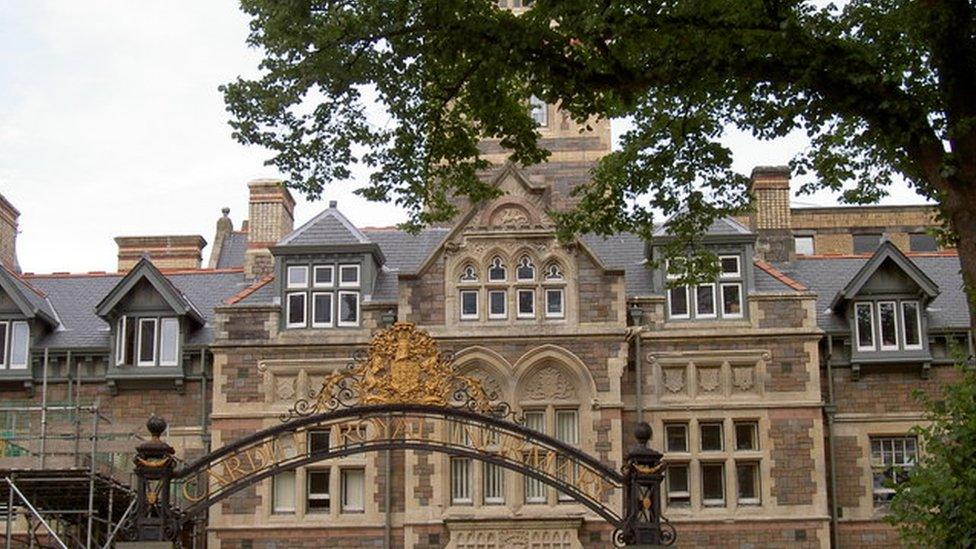 Gate to Cardiff Royal Infirmary