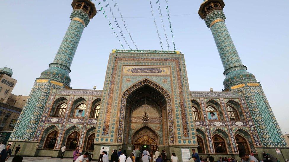 Emamzadeh Saleh mosque in Tajrish square in northern Tehran