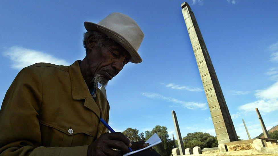 Aksum obelisk field